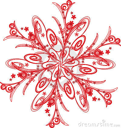 Red Snowflake Clip Art Schneeflocke Stockfotos