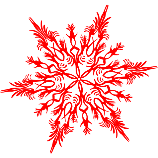 Red Snowflake Png Red Snowflake 41 Icon