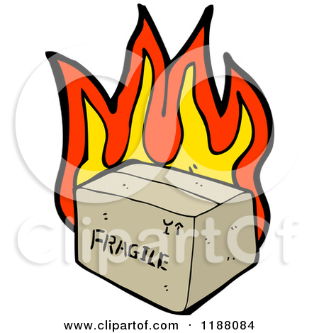 Royalty Free  Rf  Burning Package Clipart Illustrations Vector