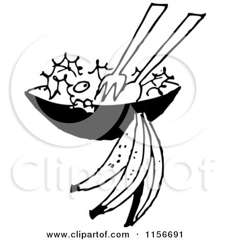 Salad Clipart Black And White Clipart Of A Black And White