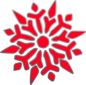 Snowflake Clip Art At Clker Com   Vector Clip Art Online Royalty Free    
