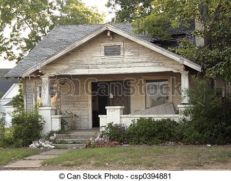 Stock Photography Of Dilapidated House   Run Down House In Southern    