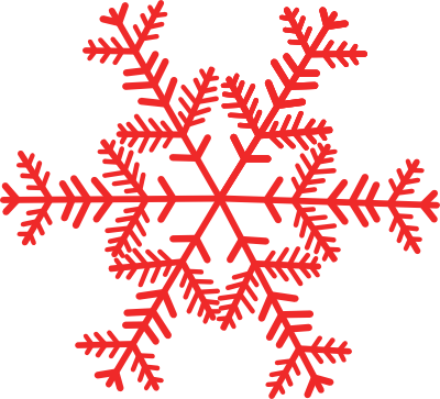     Stuff  Free Christmas Vector Clip Art   12 Red Snowflakes  Set   1