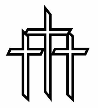 Three Christian Crosses Vinyl Religious Decal Religious Decals    