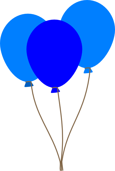 Blue Balloons Clip Art