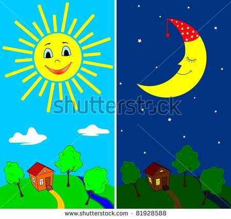 Clip Art Daytime The Daytime And Nighttime