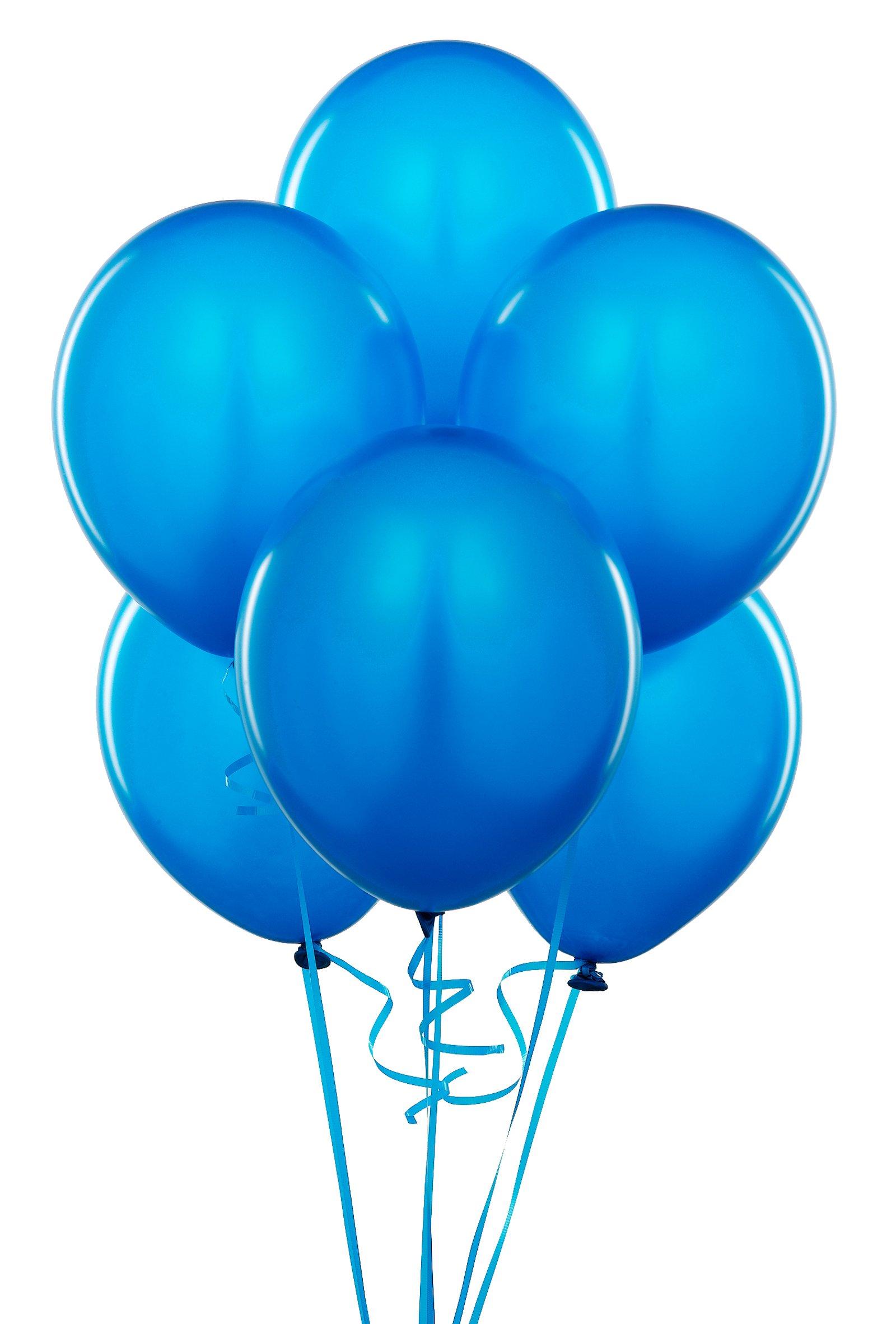 Cyan Balloons  6 Count 