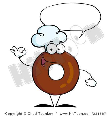 Donut Clip Art 231587 Royalty Free Rf Clipart Illustration Of A Donut