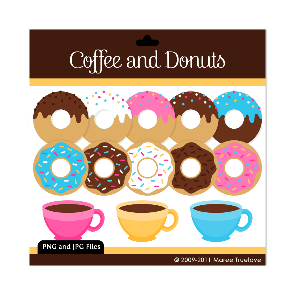 Donut Hole Black And White Clipart