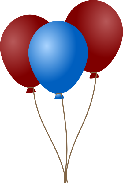 Emmas Blue Balloons Clip Art At Clker Com   Vector Clip Art Online    