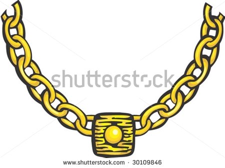 Gold Chain Necklace Clipart Necklace Details   Stock
