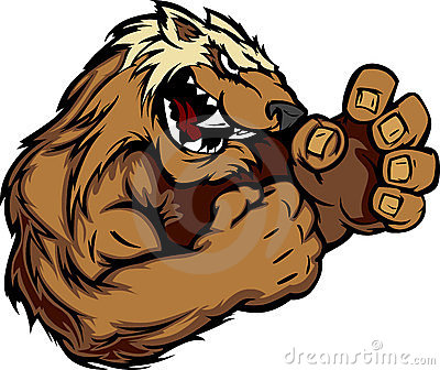 Graphic Image Of A Wolverine Or Badger Mascot Royalty Free Stock Photo    