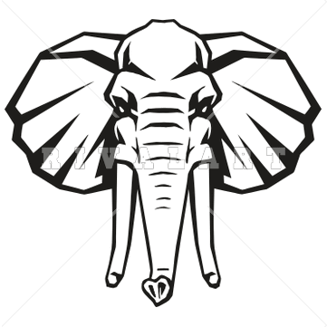Indian Elephant Head Clipart   Clipart Panda   Free Clipart Images