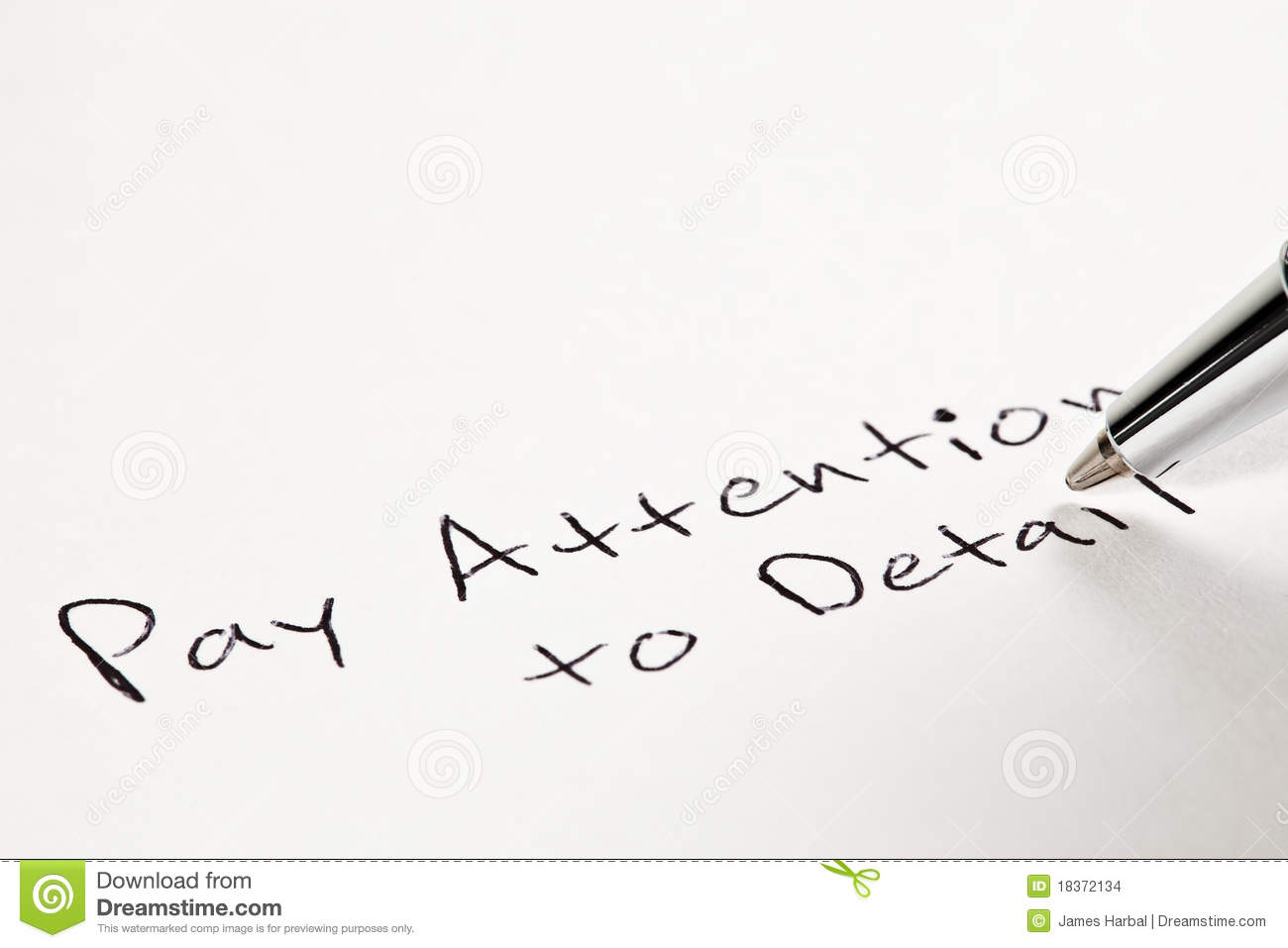 Pay Attention To Detail Stock Images   Image  18372134