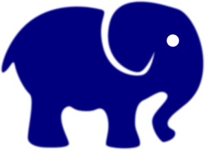 Royal Blue Elephant Clip Art At Clker Com   Vector Clip Art Online