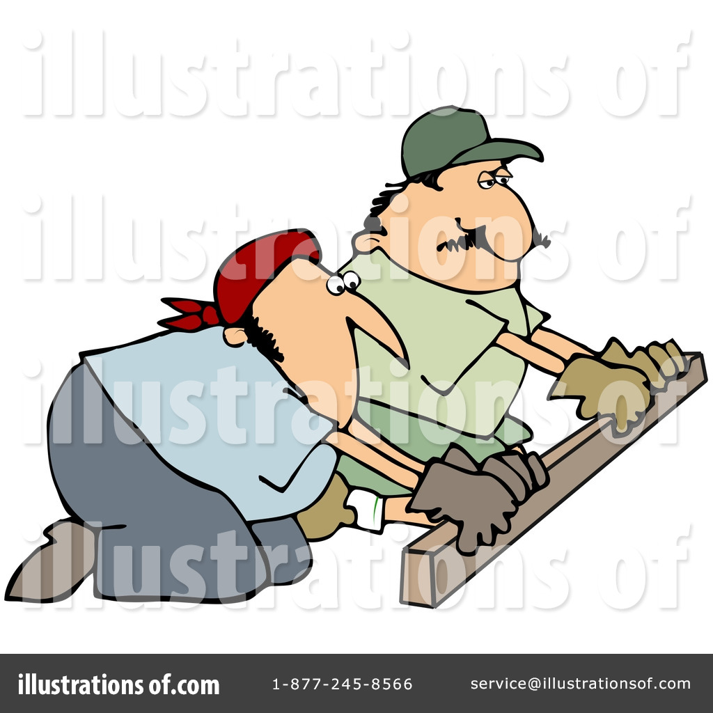 Royalty Free  Rf  Cement Finisher Clipart Illustration By Dennis Cox