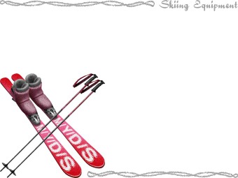 Skiing Equipment Clipart   Free Clip Art
