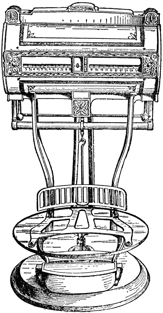 Spring Weighing Machine   Clipart Etc