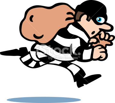 Cartoon Robber Running Clipart   Free Clipart