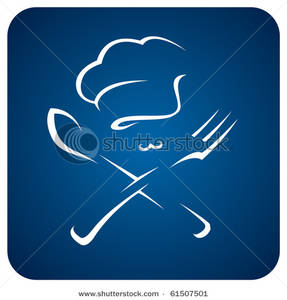 Chef Hat With Spoon And Fork Clip Art Image 