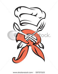 Chef Hat With Spoon And Fork Clipart Image