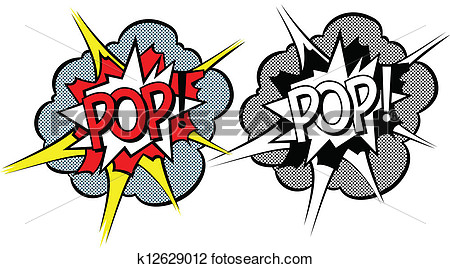 Clipart   Cartoon Explosion Pop Art Style  Fotosearch   Search Clip    