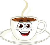 Coffee Cup Cartoon   Clipart Graphic