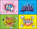 Comic Book Explosion Cartoon Boom Comic Book Explosion Background Boom