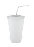 Drink Cup With Straw Stock Image
