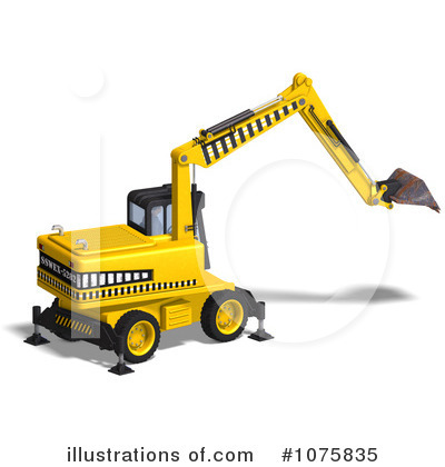Excavator Clipart  1075835   Illustration By Ralf61
