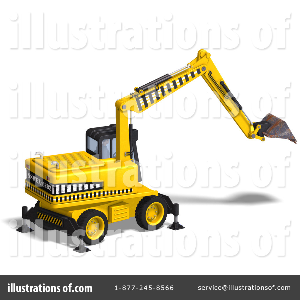 Excavator Clipart  1075835   Illustration By Ralf61