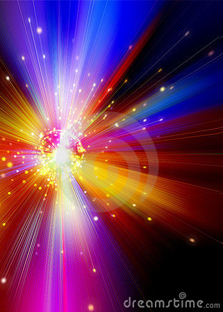 Explosion Of Universal Spectral Power Stock Photo   Image  10762940