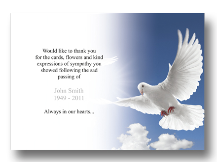 Funeral Thank You Cards   Funeral Thank You Notes