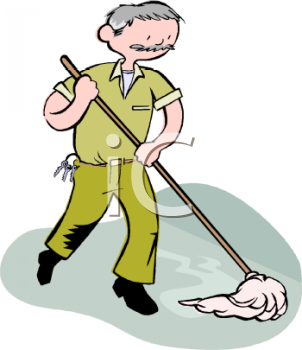 Janitor Clip Art   Royalty Free Clipart Illustration