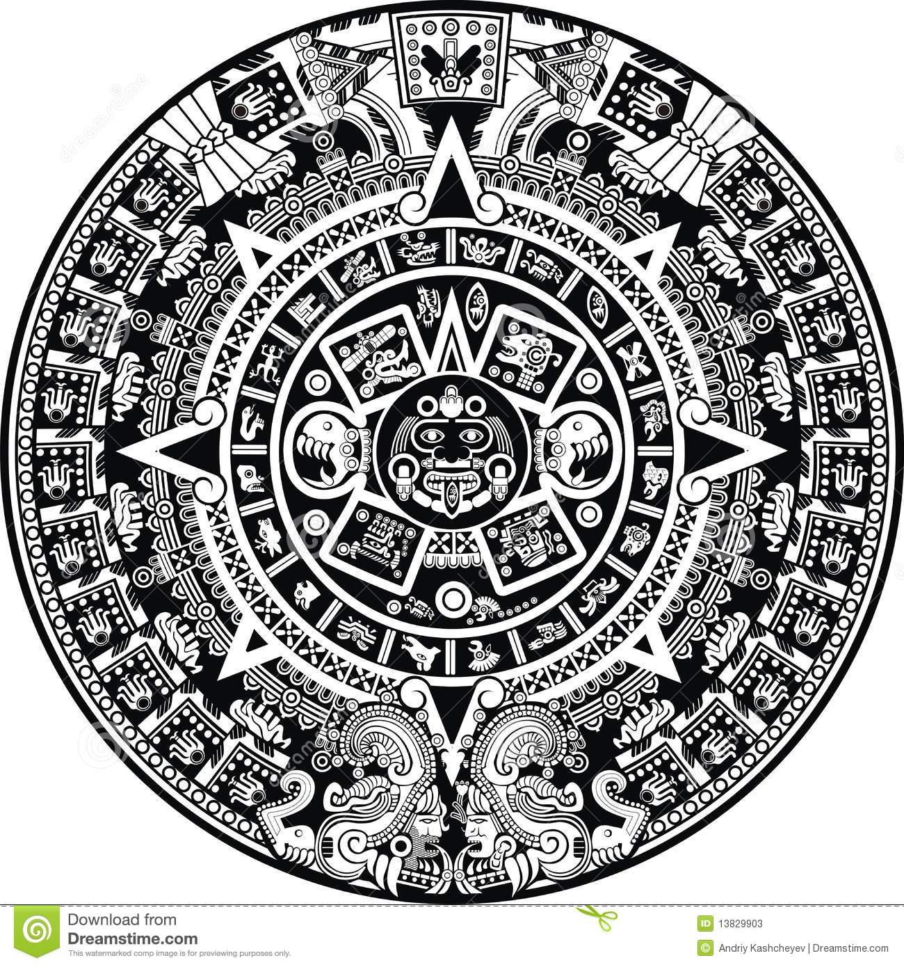Maya Calendar Stock Photos   Image  13829903