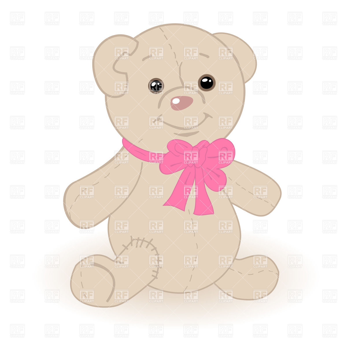 Pink Baby Bear Clipart Teddy Bear With Pink Bow