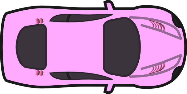 Pink Car   Top View Clip Art At Clker Com   Vector Clip Art Online    