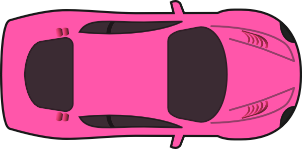 Pink Car   Top View Clip Art At Clker Com   Vector Clip Art Online