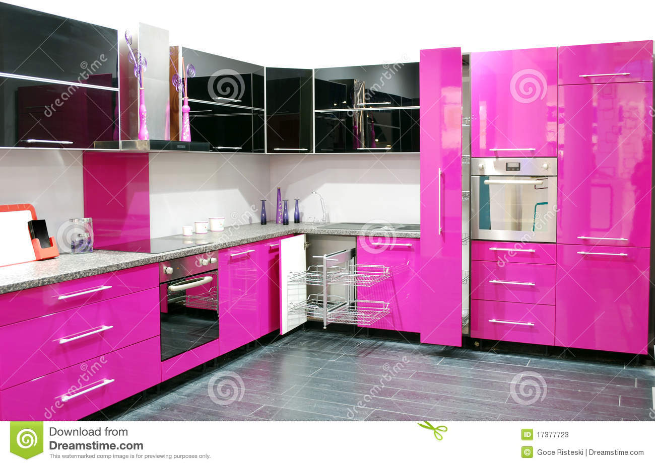 Pink Kitchen Stock Photos   Image  17377723