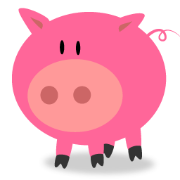 Pink Pig Icon Png Clipart Image   Iconbug Com