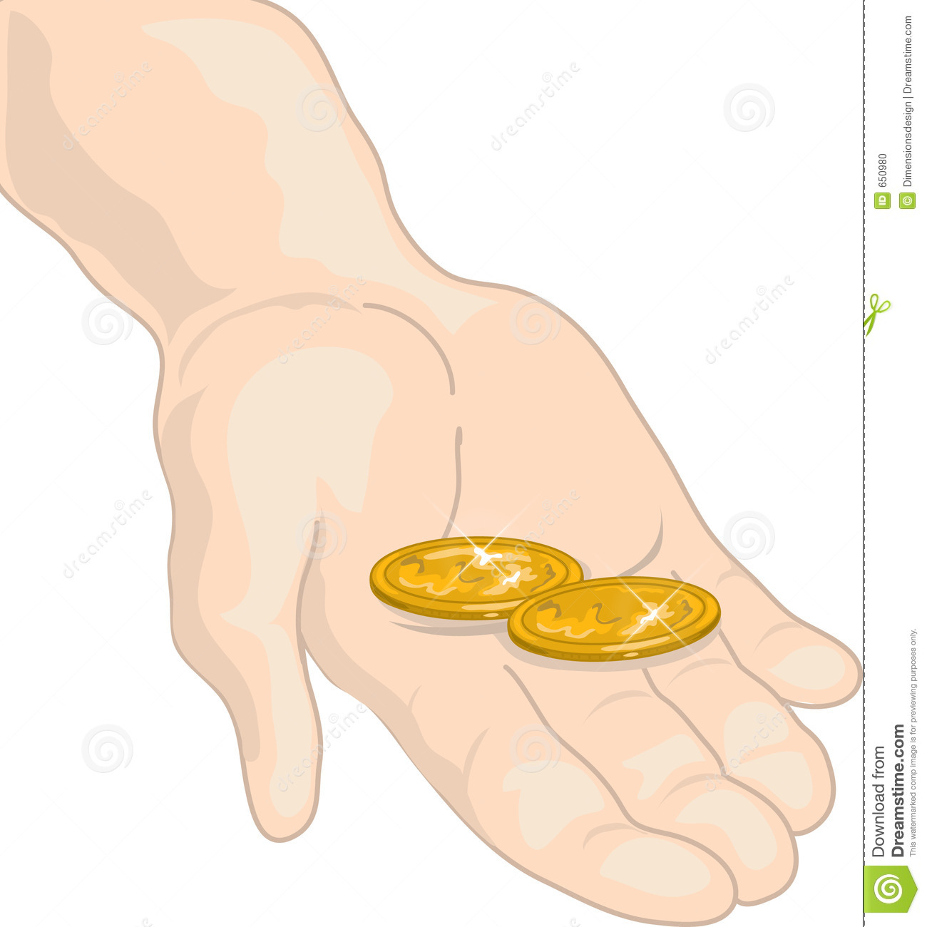 Putting In My Two Cents Stock Photo   Image  650980