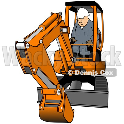 Royalty Free  Rf  Clipart Illustration Of A Construction Worker