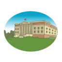 Royalty Free University Building Clipart
