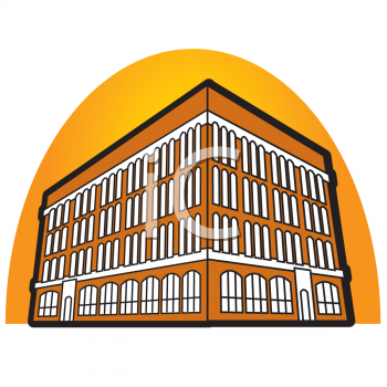 Royalty Free University Building Clipart
