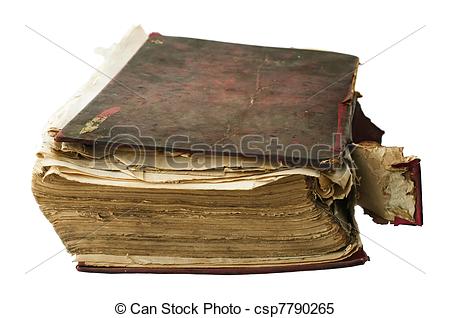Stock Photo   Fragmented Old Worn Book   Stock Image Images Royalty    