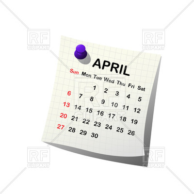 2014 Paper Calendar   April 27907 Calendars Layouts Download    