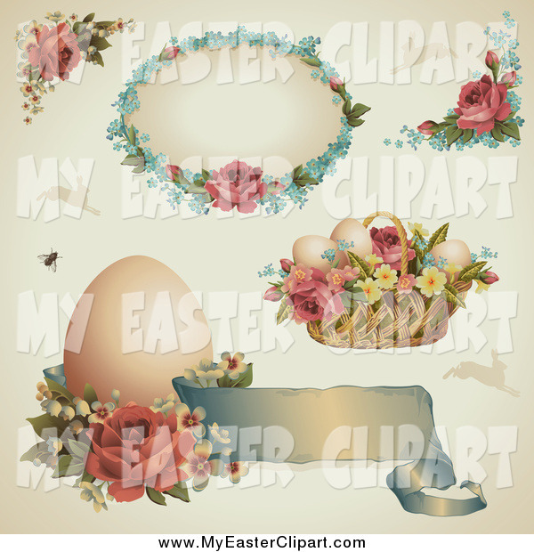 Art Of Victorian Easter Items Easter Clip Art Anja Kaiser