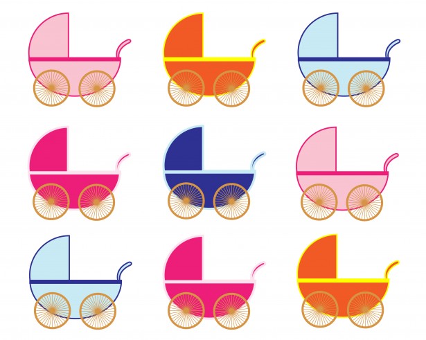 Baby Carriage Clipart By Karen Arnold