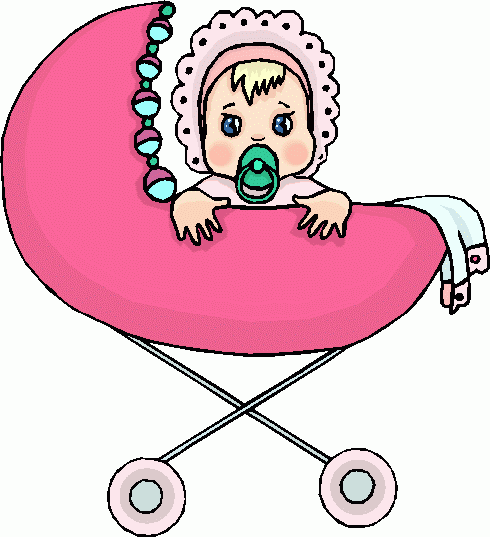 Baby In Carriage 2 Clipart   Baby In Carriage 2 Clip Art
