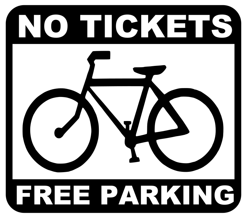 Bike   No Tickets Free Parking